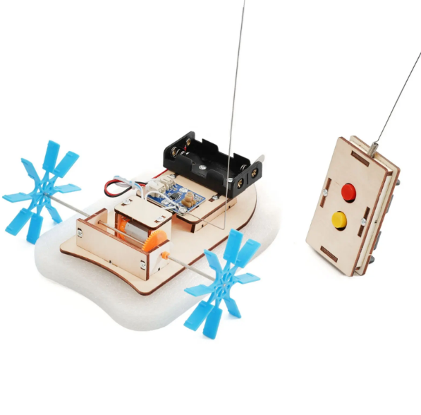 Kids Science and Engineering kit - Build your own Wireless Remote-Controlled Paddle Boat