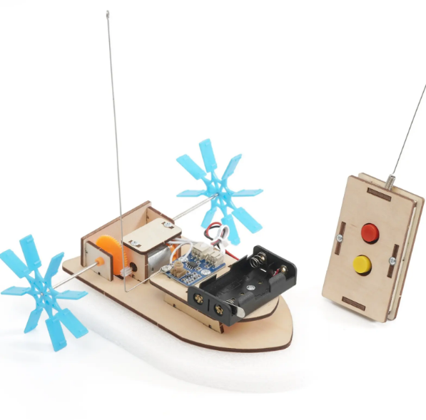 Kids Science and Engineering kit - Build your own Wireless Remote-Controlled Paddle Boat