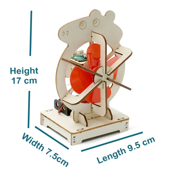 Kids Science & Engineering kit - Build your own Sound-Controlled Fan