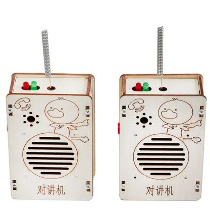 Kids Science and Engineering kit - Build your own Walkie-Talkies