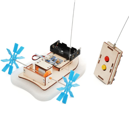 Kids Science and Engineering kit - Build your own Wireless Remote-Controlled Paddle Boat