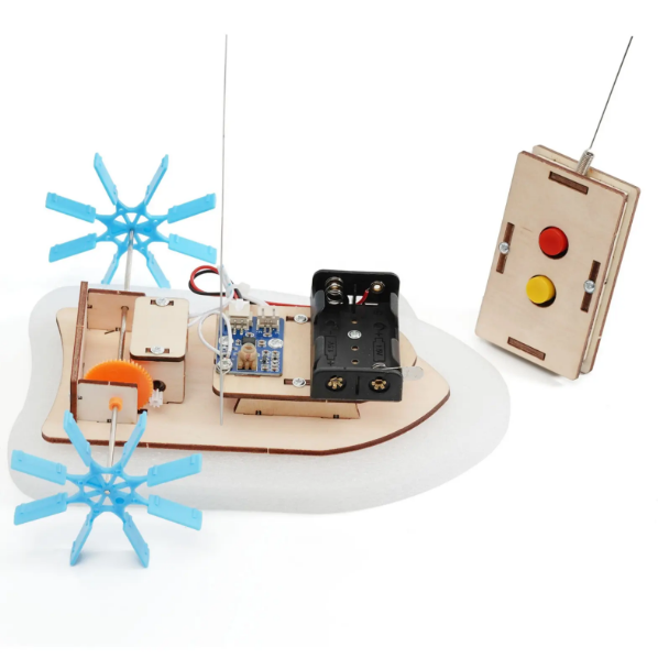 Kids Science and Engineering kit - Build your own Wireless Remote-Controlled Paddle Boat