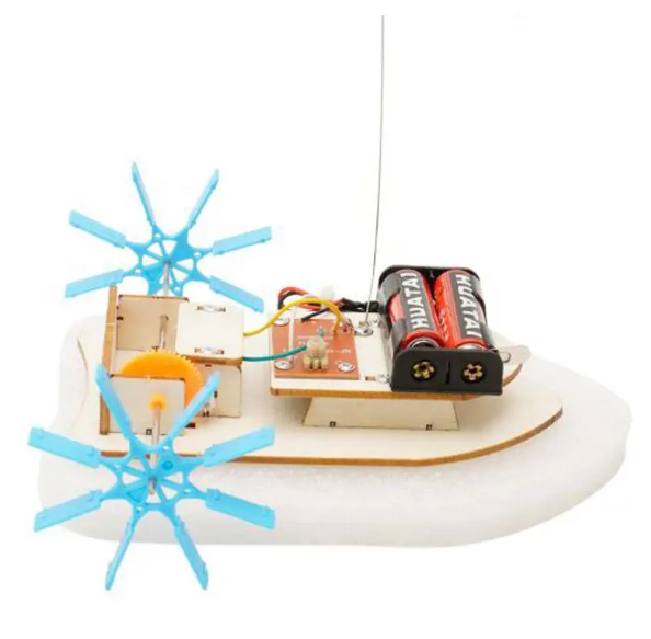 Kids Science and Engineering kit - Build your own Wireless Remote-Controlled Paddle Boat